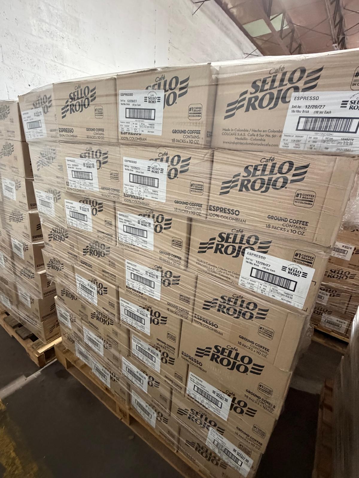 Palletized cargo